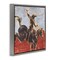Stupell Industries Western Cowboy Wild Horse Framed Floater Canvas Wall Art